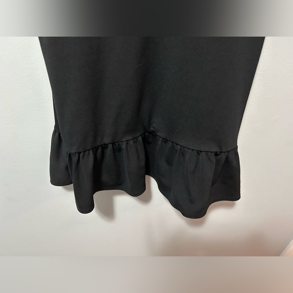 Boohoo night black ruffle hem mini dress - Picture 7 of 13